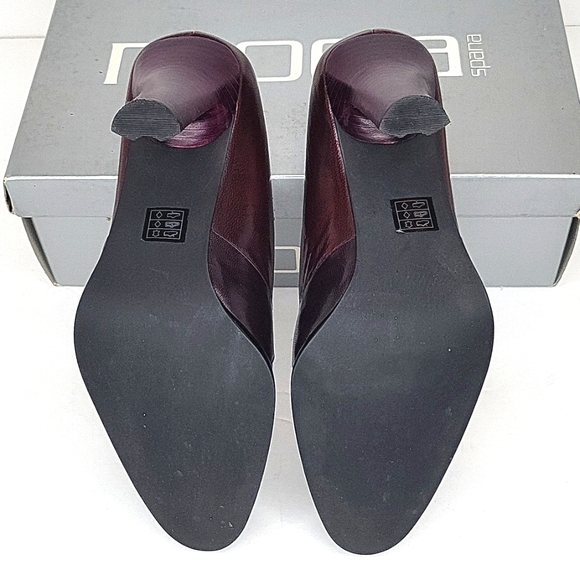 MODA SPANA Leather HIGH Heel Pumps Slip-on Loafer 7M - Picture 8 of 15